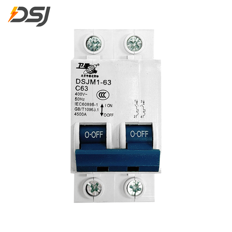 DSJM1-63 MCB Miniature Circuit Breaker AC Circuit Breaker DSJ Electrical Co., Ltd.