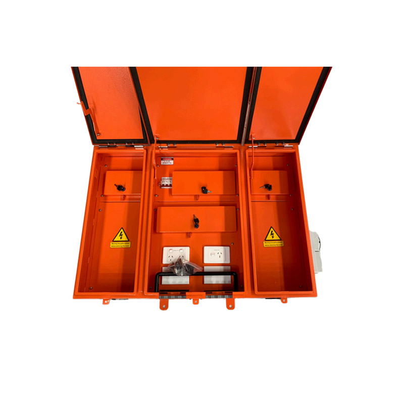 3.AS/NZS 3012 Switchboard – Three Phase Temporary Power Distribution Board, Hi-Visibility X15 Orange, IP44 Rated